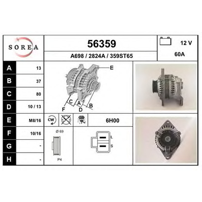 Foto Alternatore EAI 56359