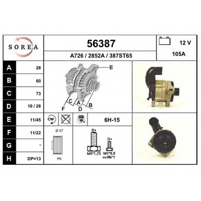 Photo Alternator EAI 56387