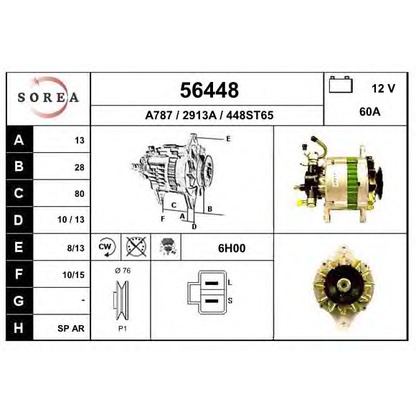 Foto Alternatore EAI 56448