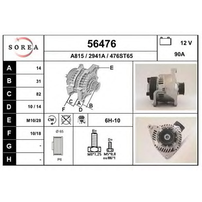 Foto Alternatore EAI 56476