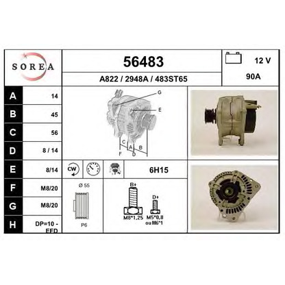 Photo Alternator EAI 56483