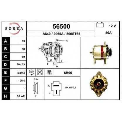 Foto Alternatore EAI 56500