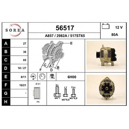 Foto Alternatore EAI 56517