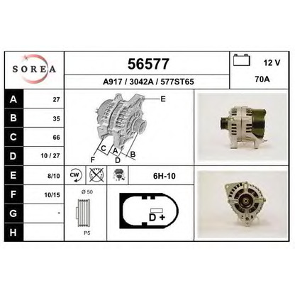 Photo Alternator EAI 56577