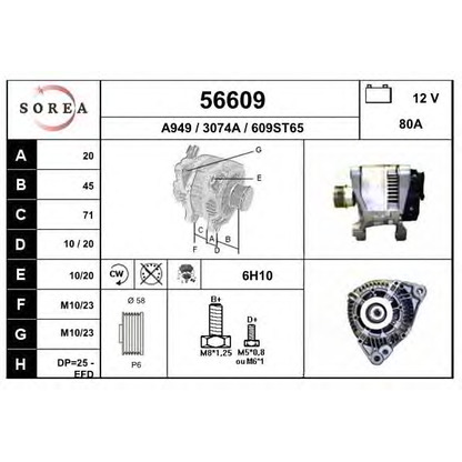 Foto Alternatore EAI 56609