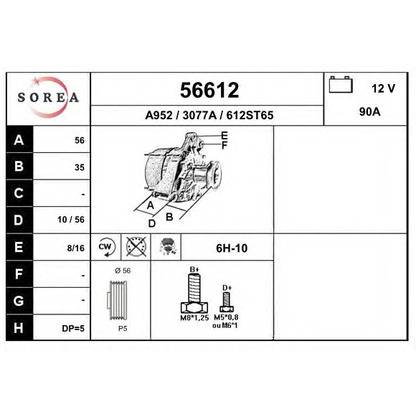 Photo Alternator EAI 56612