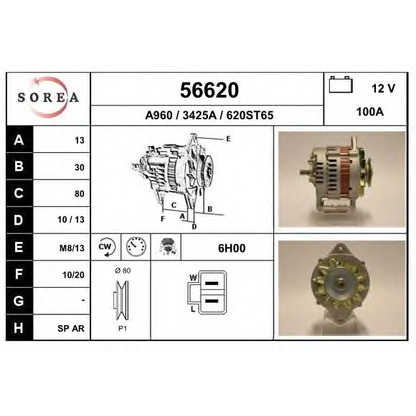 Foto Alternador EAI 56620