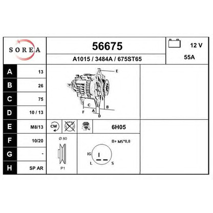 Photo Alternator EAI 56675