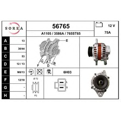 Photo Alternator EAI 56765