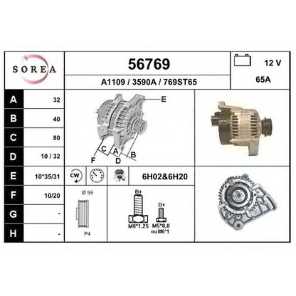 Foto Alternatore EAI 56769