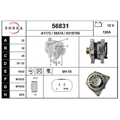 Photo Alternator EAI 56831