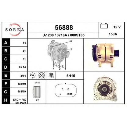 Photo Alternator EAI 56888