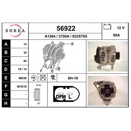 Photo Alternator EAI 56922