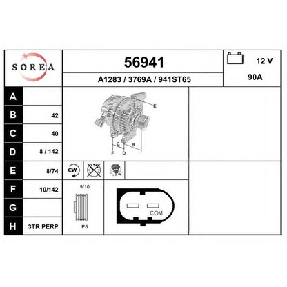 Photo Alternator EAI 56941