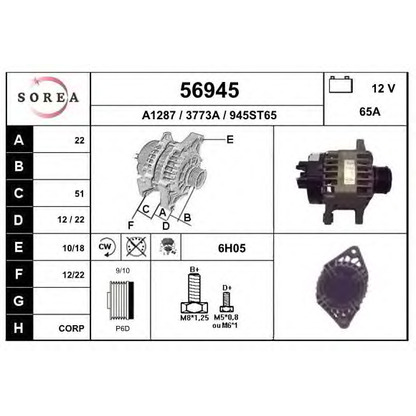 Foto Alternador EAI 56945