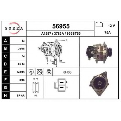 Foto Alternatore EAI 56955