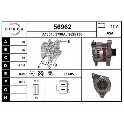 Foto Alternador EAI 56962