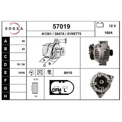 Photo Alternator EAI 57019