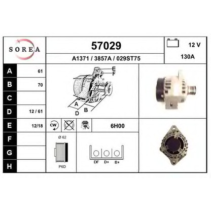 Photo Alternator EAI 57029