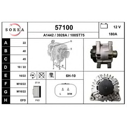 Foto Alternador EAI 57100