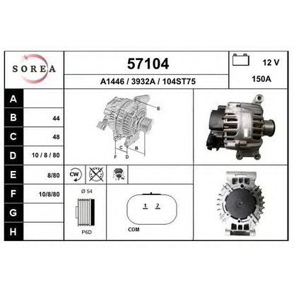 Photo Alternator EAI 57104