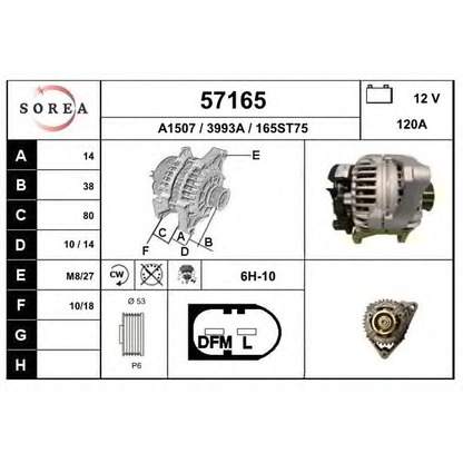 Foto Alternatore EAI 57165