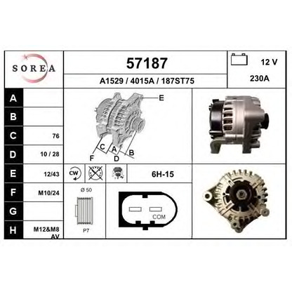 Foto Alternador EAI 57187