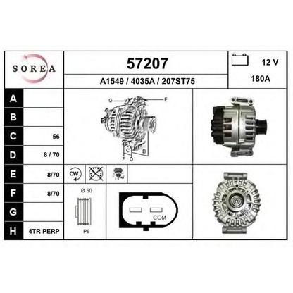 Foto Alternatore EAI 57207