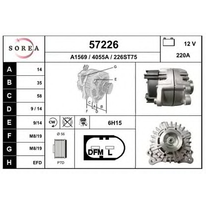 Photo Alternator EAI 57226