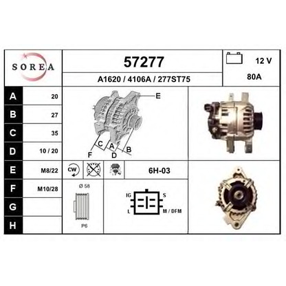 Photo Alternator EAI 57277