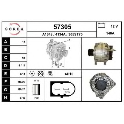 Photo Alternator EAI 57305