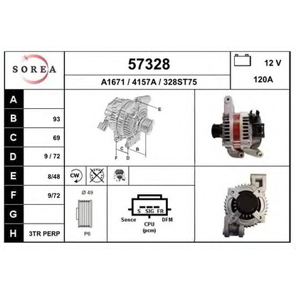 Foto Alternatore EAI 57328