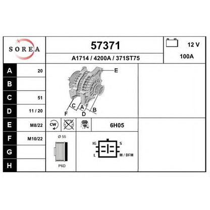 Photo Alternator EAI 57371