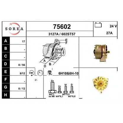 Foto Alternador EAI 75602