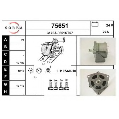 Photo Alternator EAI 75651