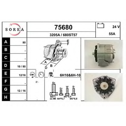 Photo Alternator EAI 75680