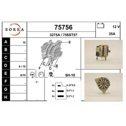 Foto Alternatore EAI 75756