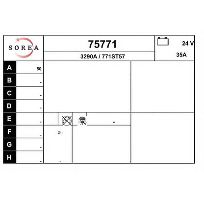 Zdjęcie Alternator EAI 75771