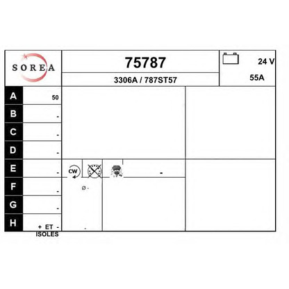 Zdjęcie Alternator EAI 75787