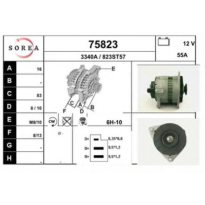 Zdjęcie Alternator EAI 75823