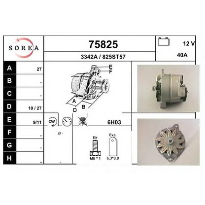 Photo Alternator EAI 75825