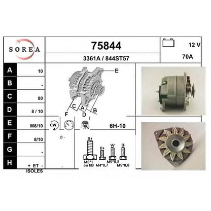 Photo Alternator EAI 75844