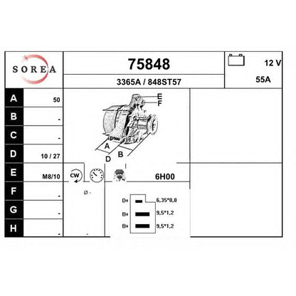 Photo Alternator EAI 75848