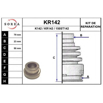 Foto Kit cuffia, Semiasse EAI KR142