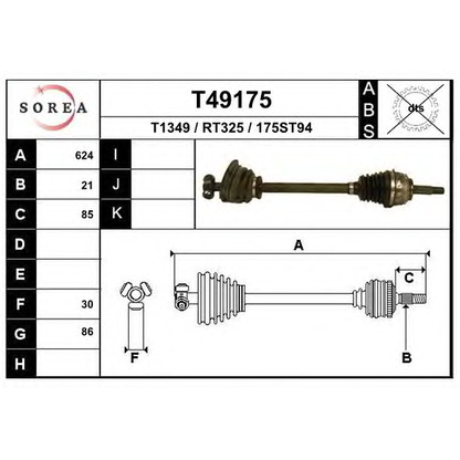 Foto Albero motore/Semiasse EAI T49175