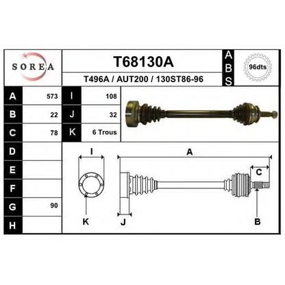 Foto Albero motore/Semiasse EAI T68130A