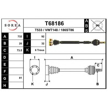 Foto Antriebswelle EAI T68186