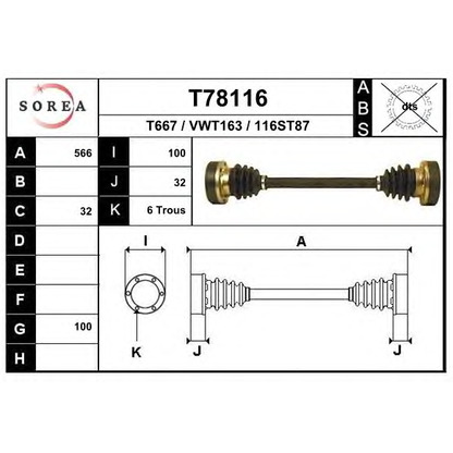 Foto Antriebswelle EAI T78116