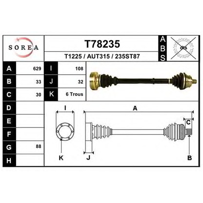 Foto Antriebswelle EAI T78235