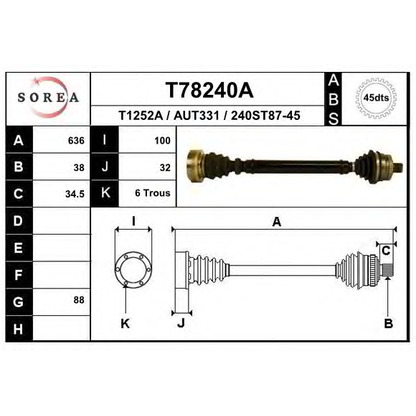 Foto Antriebswelle EAI T78240A